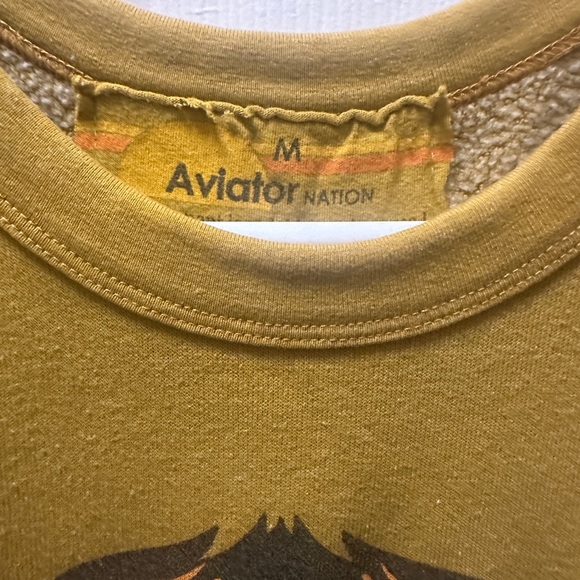 Aviator Nation Tiger Dreamland Honey Crew M - Picture 3 of 7